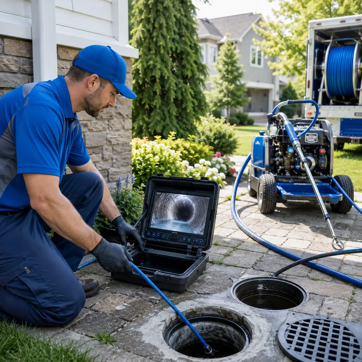 Outdoor drain cleaning professionals serving Garland, PA